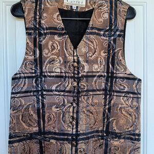 CLEARANCE SALE!!  Essentials Tan and Black Swirl Vest
